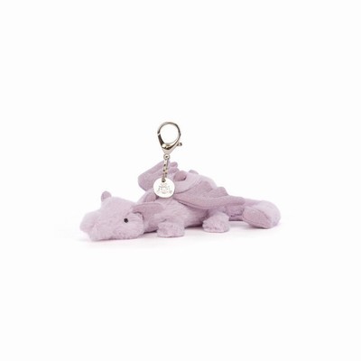 Jellycat Lavender Draak Tas Bedeltje | XJ1205439